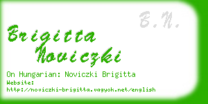 brigitta noviczki business card